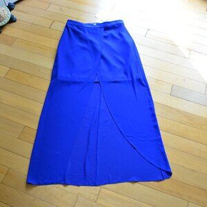Belle Badgley Mischka Faux Wrap Long Skirt Size US 10 NWT